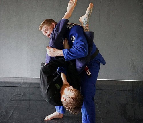 flying armbar demonstration